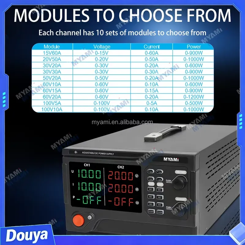 Fuente de Alimentación de Labo - High Power 60V 20A Bench Power Supply reseña y precio